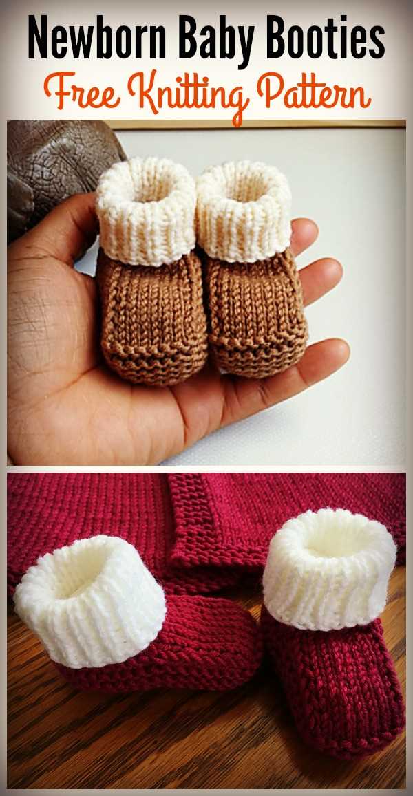 Preemie booties knitting pattern