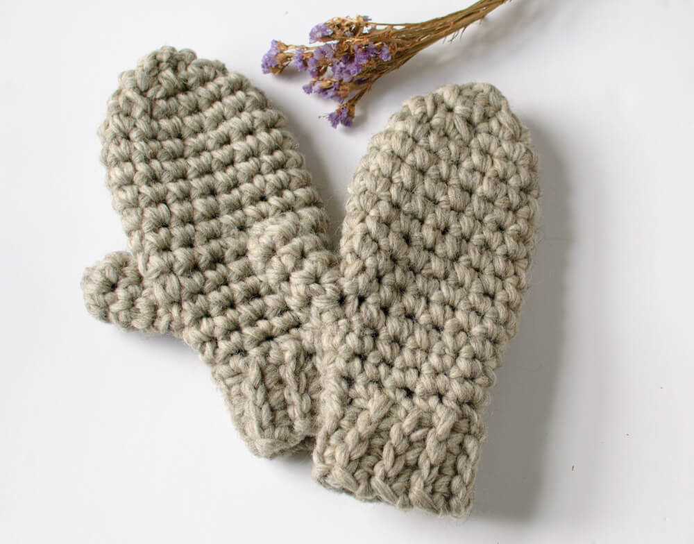 Chunky knit mittens patterns free