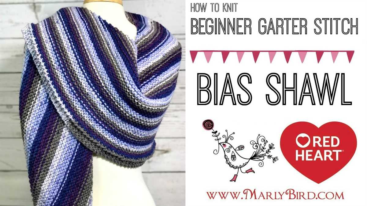 Garter stitch scarf knitting pattern