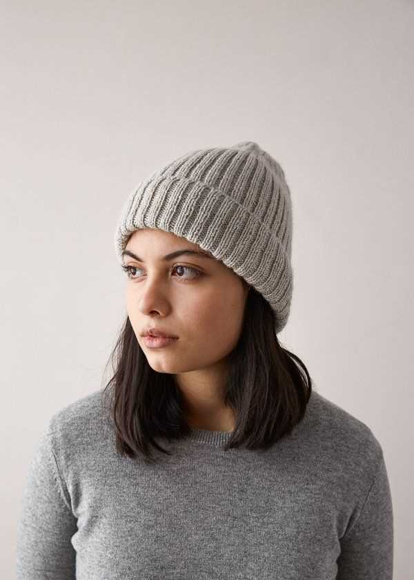 Ribbed beanie knitting pattern free