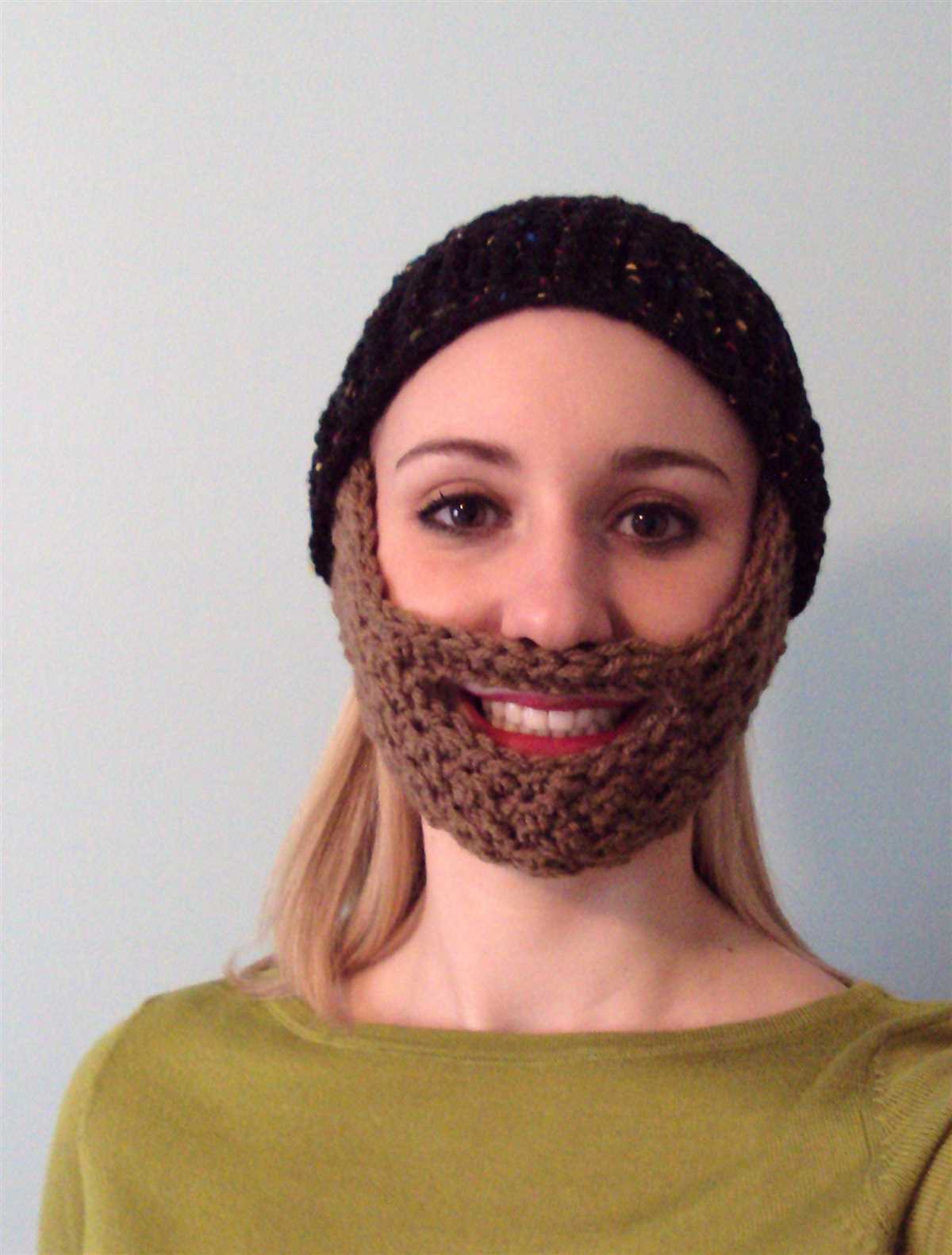 Free knitted beard pattern