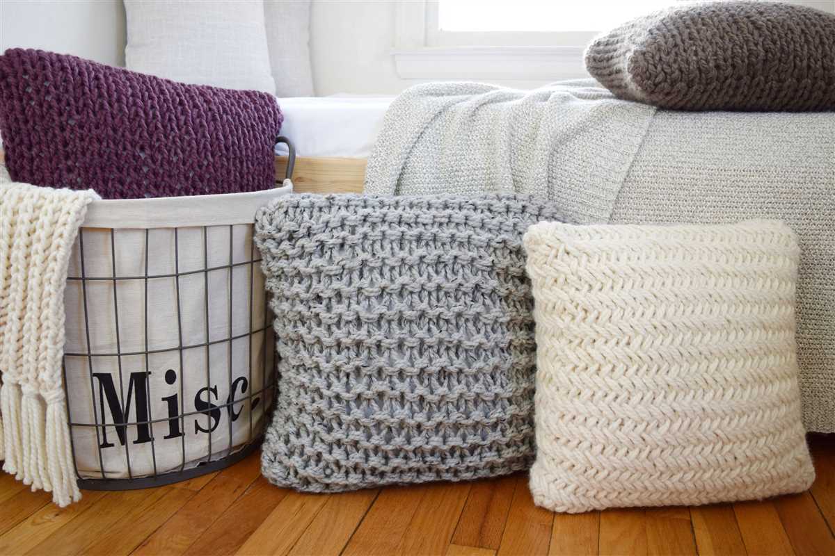 Easy knitting pattern cushion cover