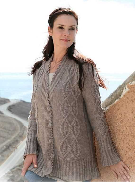 Free knitting patterns cardigans ladies