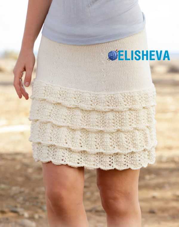 Mini skirt knitting pattern