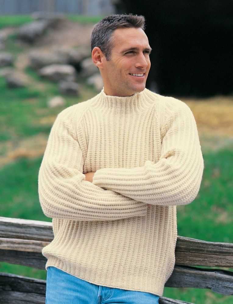 Free knitting pattern for men's raglan sweater