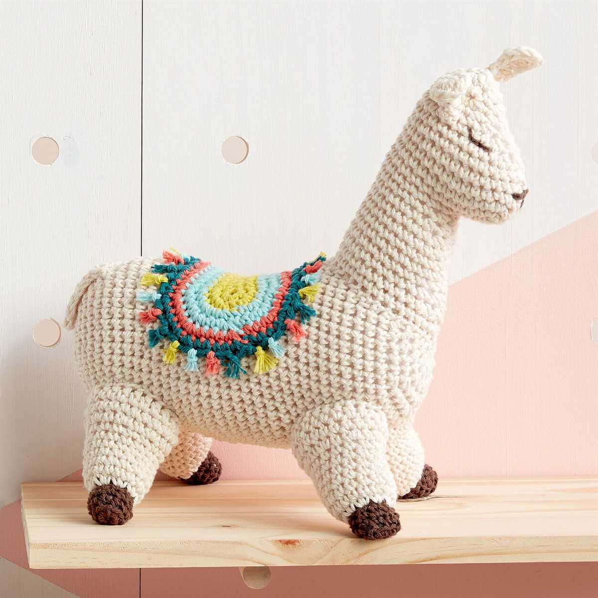 Knitted llama toy pattern