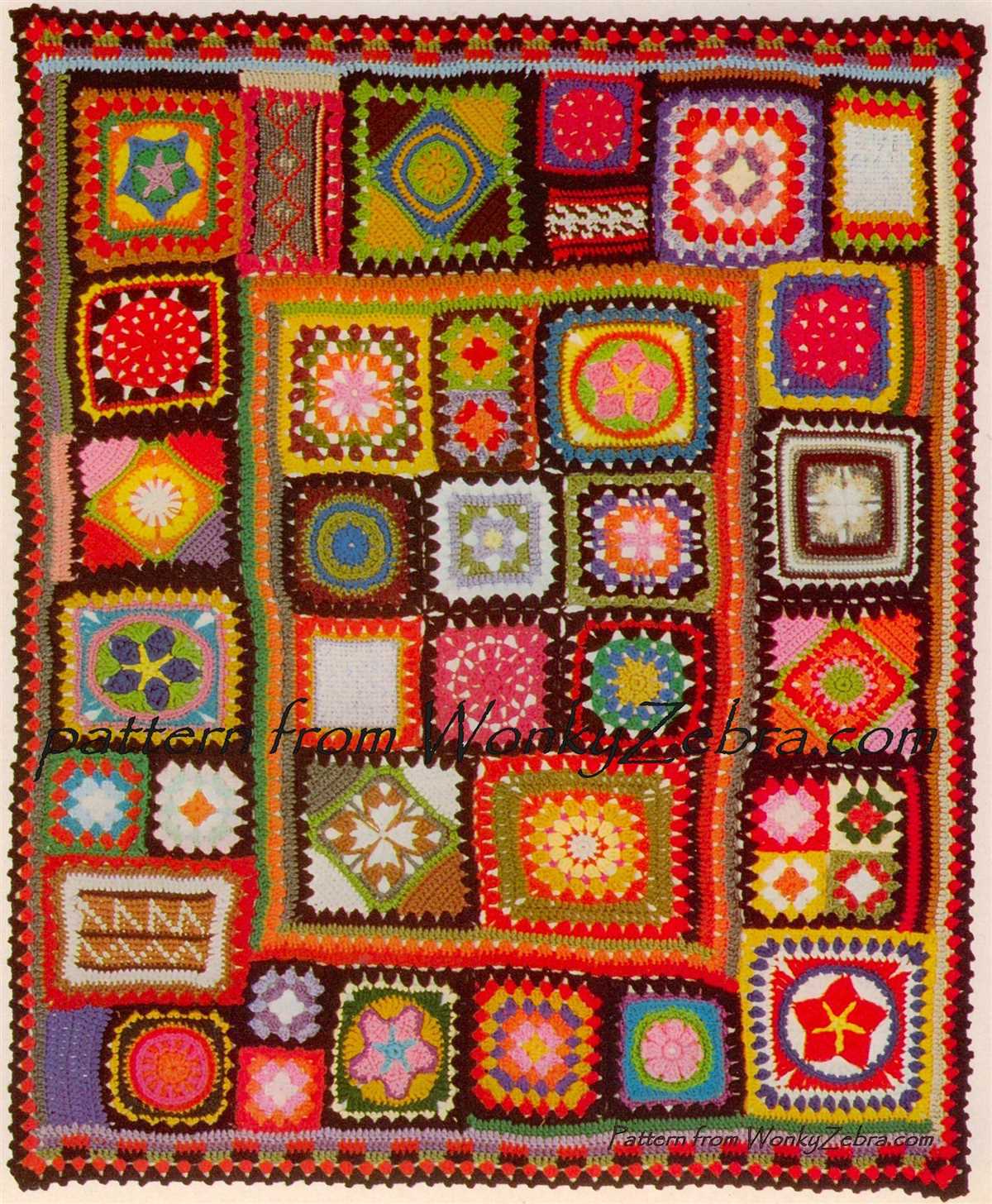 Knitting sampler squares free pattern