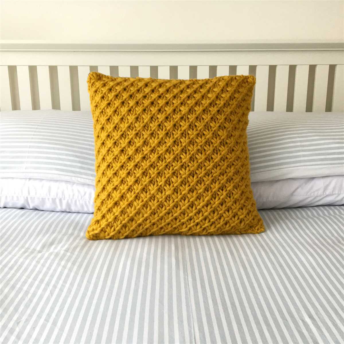 Cushion cover knitting pattern