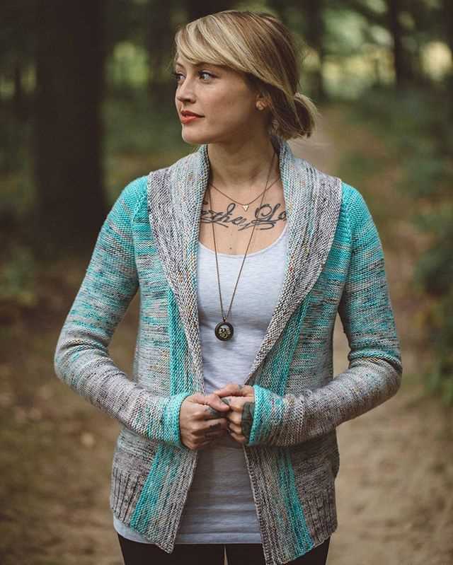 Open cardigan knitting pattern