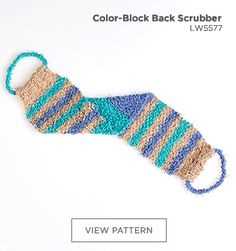 Knitted back scrubber pattern