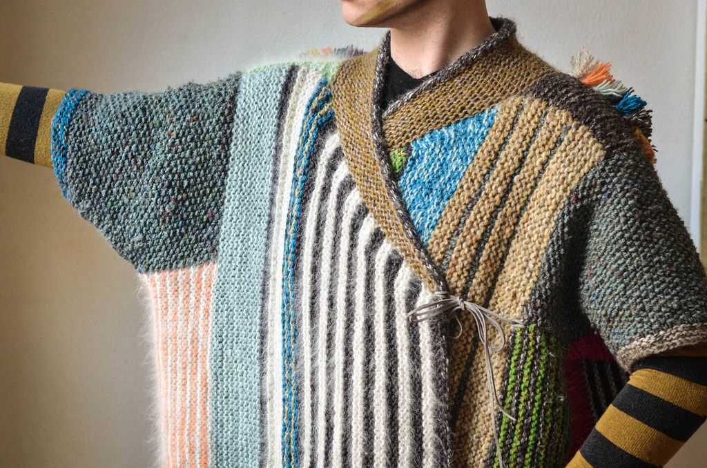 One piece poncho knitting pattern