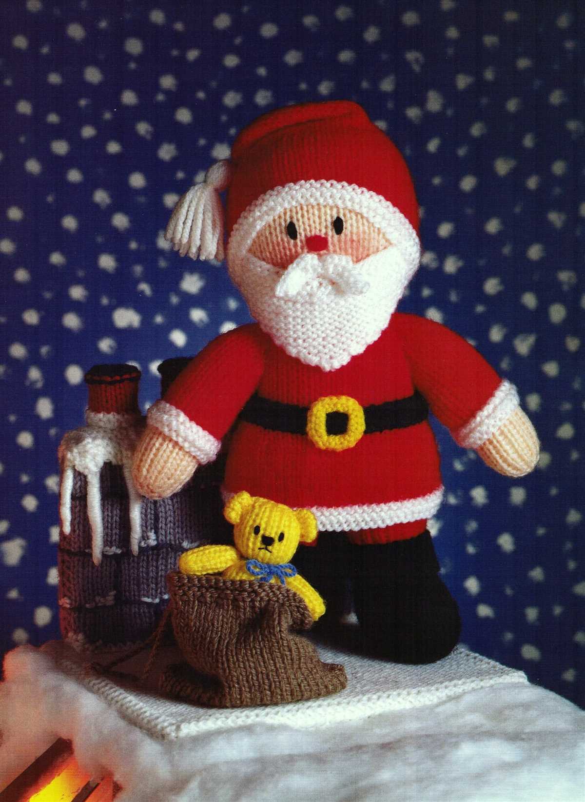 Santa claus knitting pattern free