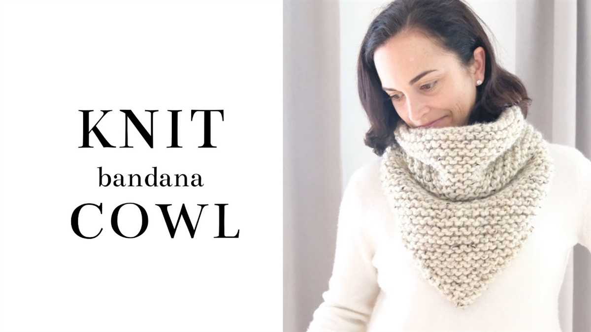 Free bandana knitting pattern