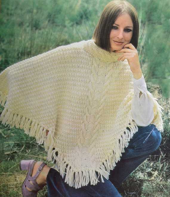 Aran poncho knitting pattern free