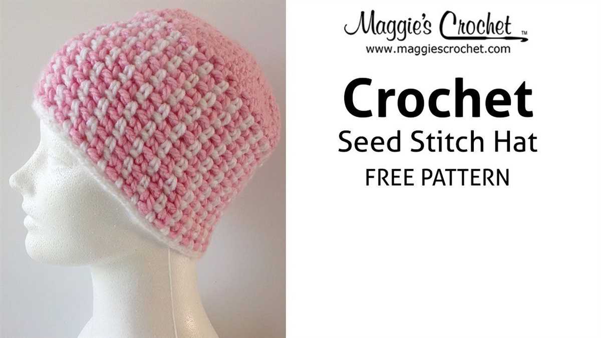 Seed stitch knit hat free pattern