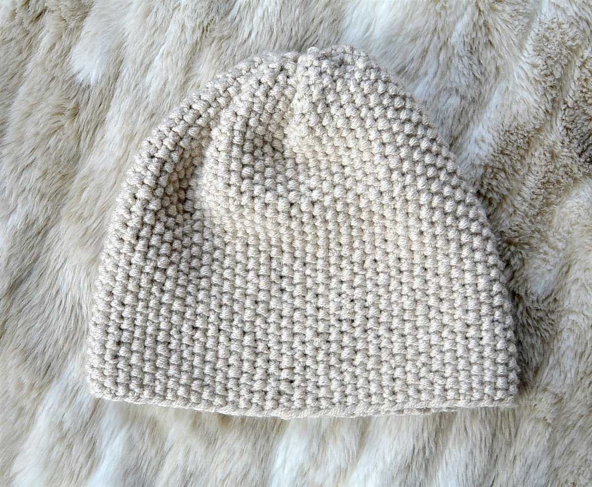 Seed stitch knit hat free pattern