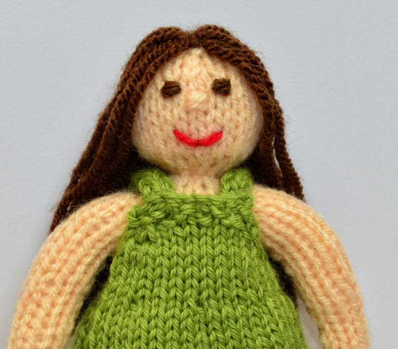 Easy rag doll knitting pattern