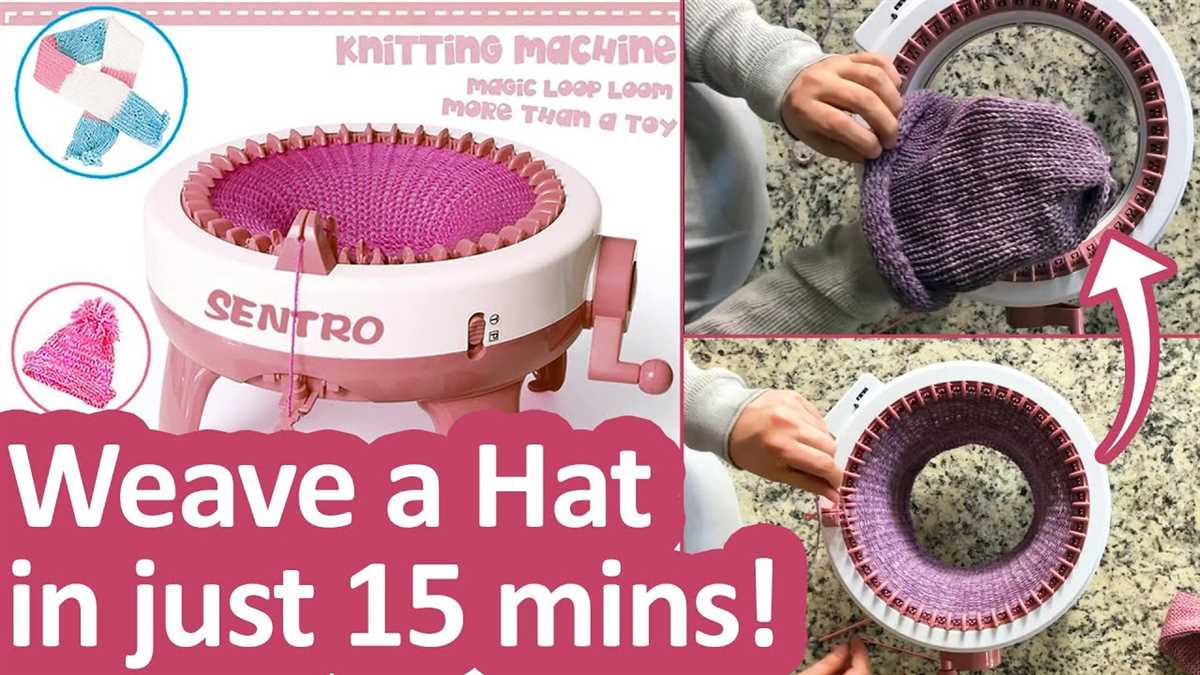 Sentro knitting machine hat patterns