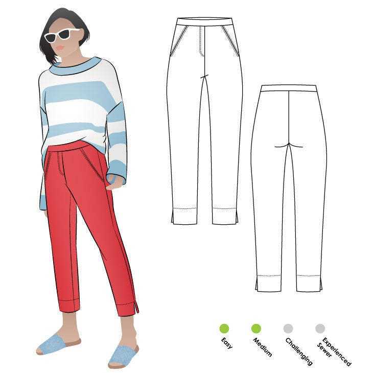 Knit sweatpants pattern