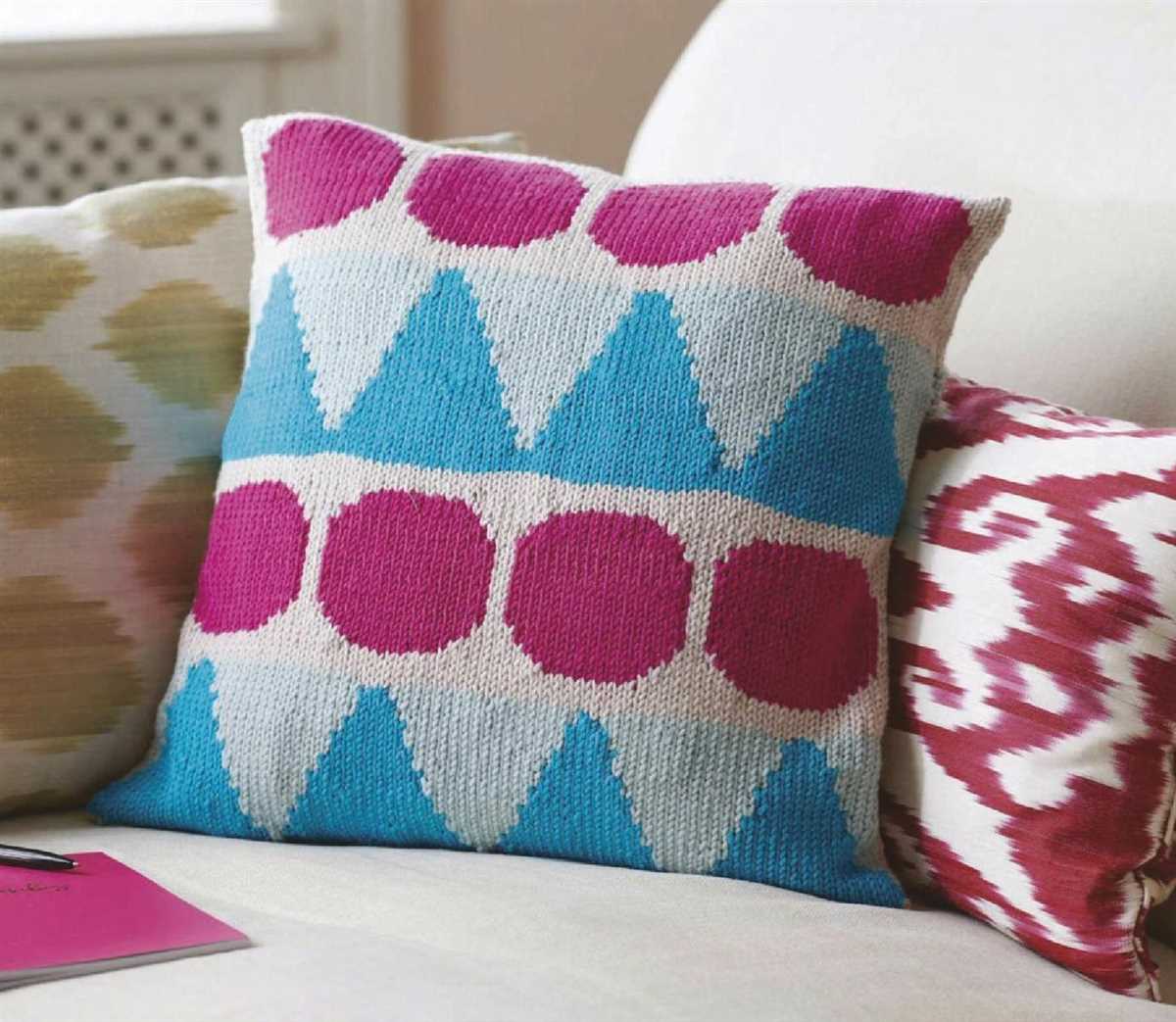 Cushion cover knitting pattern dk