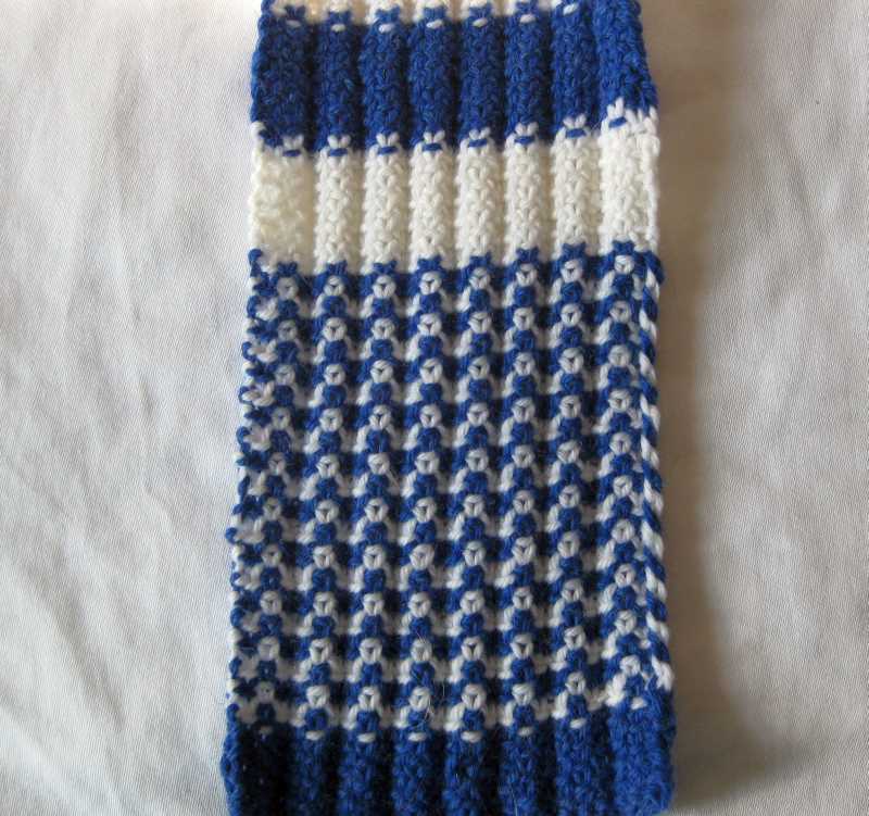 Ribbed knitted scarf pattern free