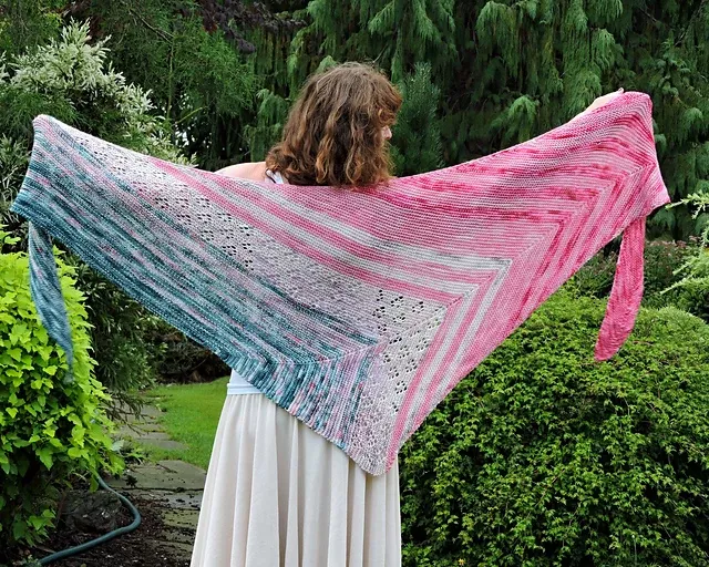 Shawl scarf wrap knitting pattern