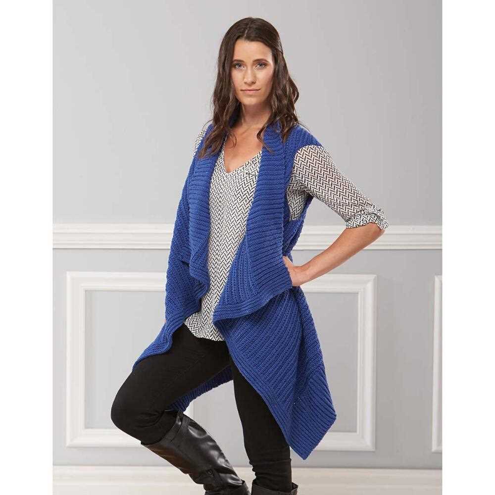 Shawl collar vest knitting pattern