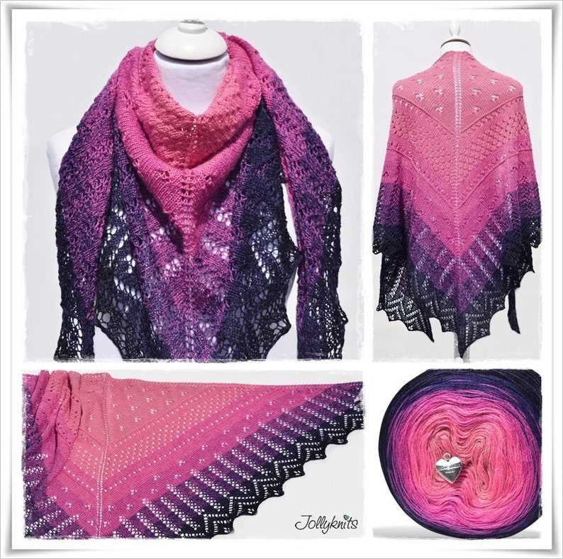 Shawl in a ball patterns knit