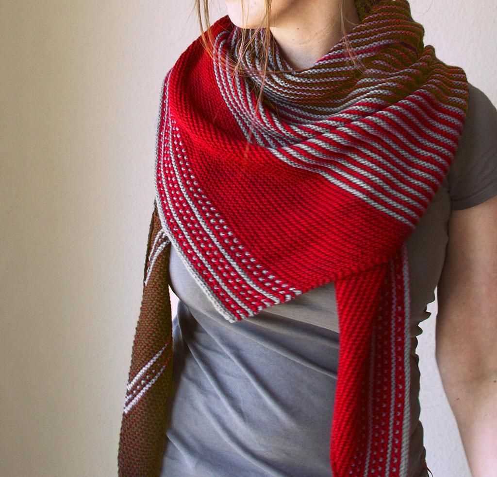 Shawl scarf wrap knitting pattern