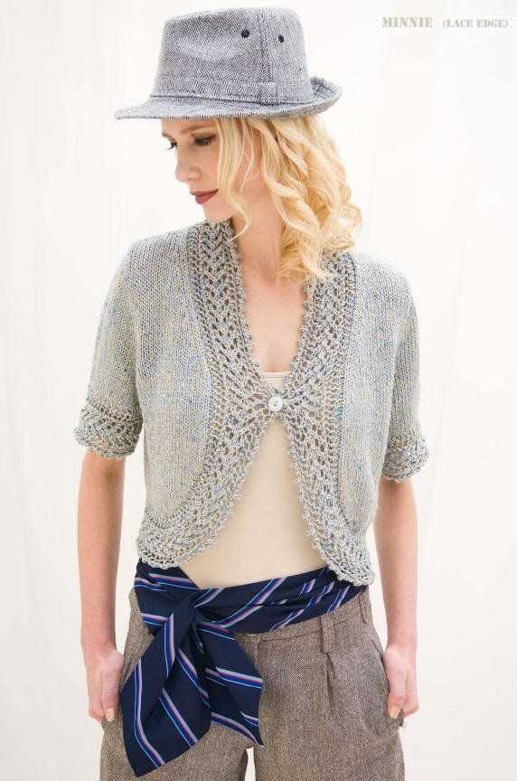 Short sleeve cardigan knitting pattern uk