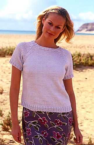 Short sleeve top knitting pattern