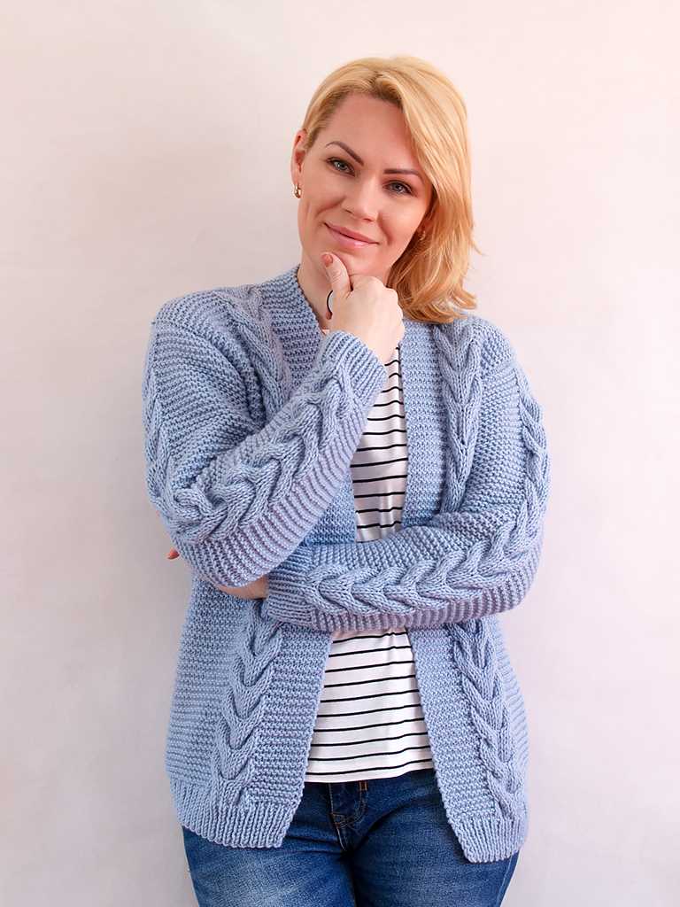 Short sleeve cardigan knitting pattern uk