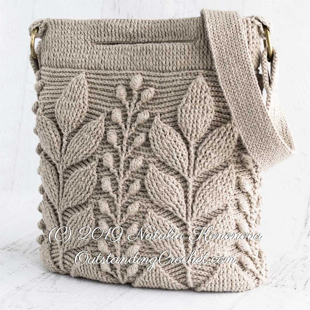 Shoulder bag knitting pattern
