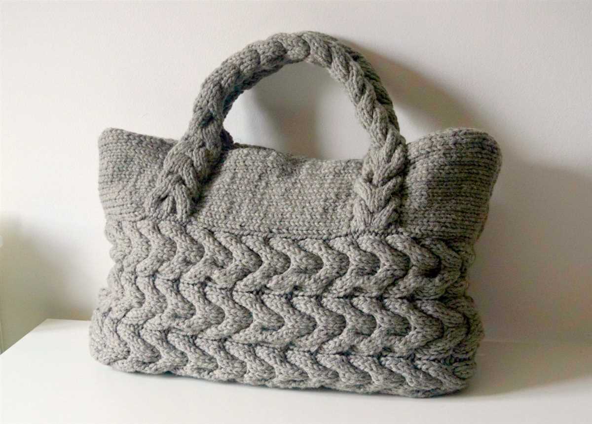 Shoulder bag knitting pattern