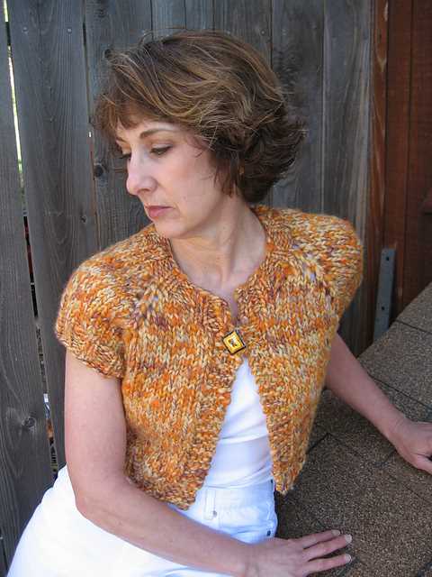 Simple knit shrug pattern