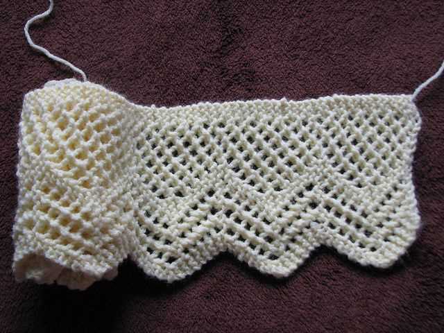 Simple knitted edging patterns