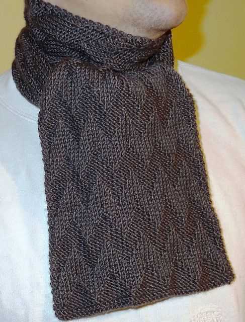 Simple mens scarf knitting pattern