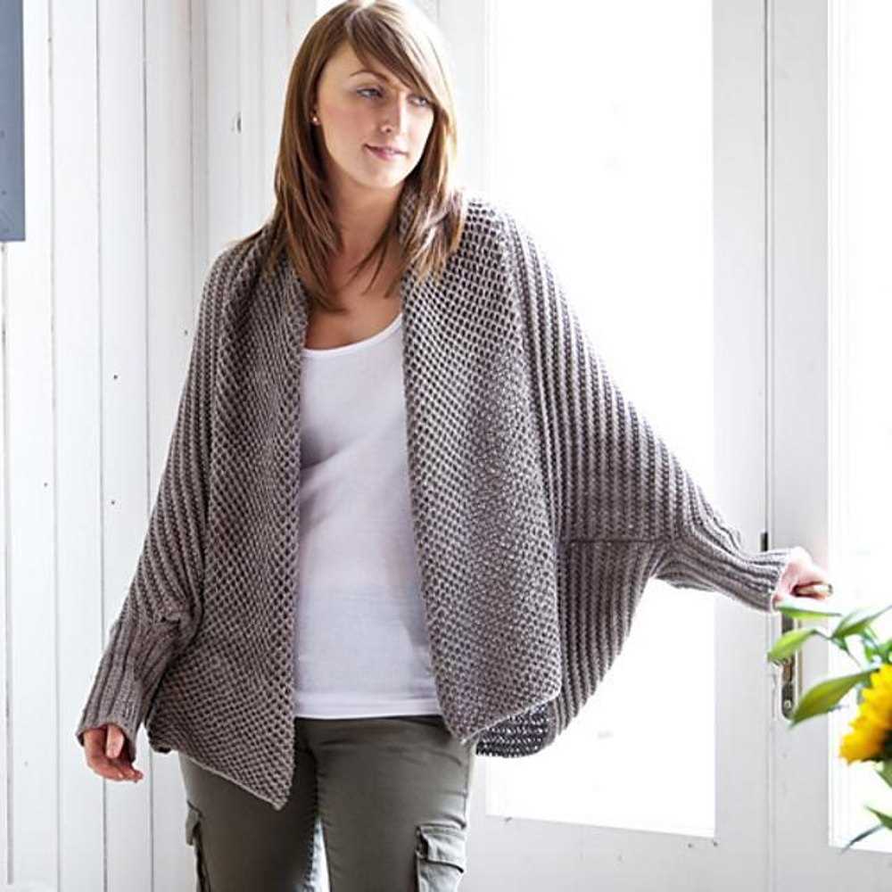 Simple cardigan knit pattern