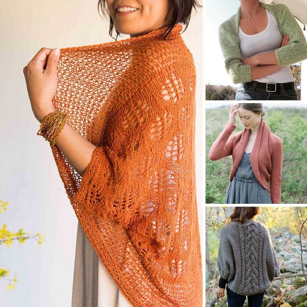 Simple knit shrug pattern