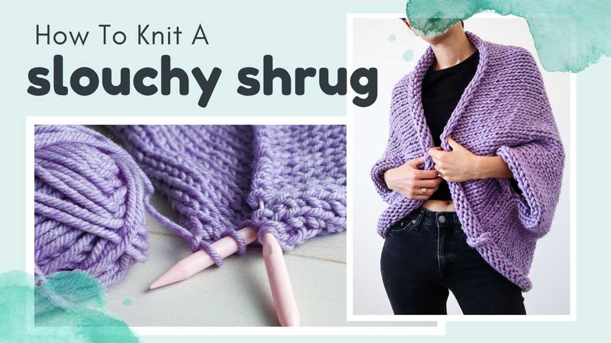 Simple knit shrug pattern