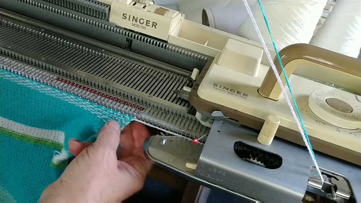 Singer knitting machine patterns