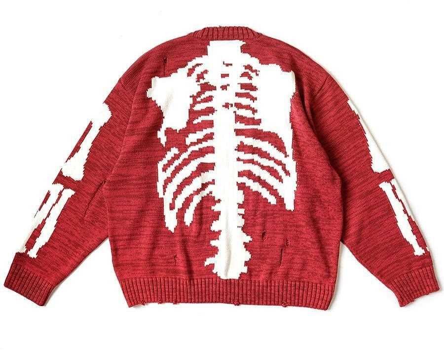 Skeleton knit sweater pattern