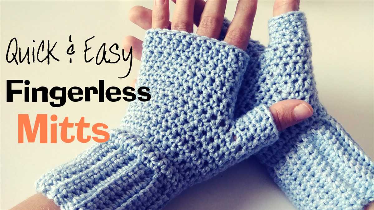 Fingerless mittens with flap knitting pattern