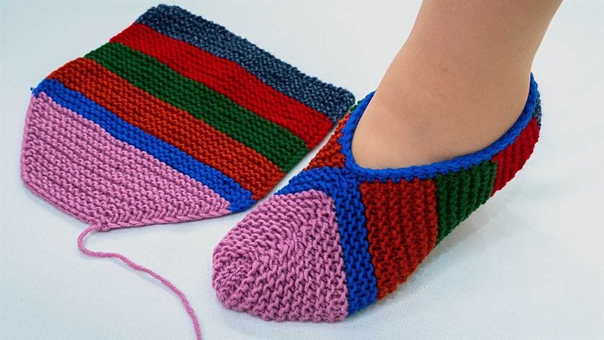 Slipper knit pattern