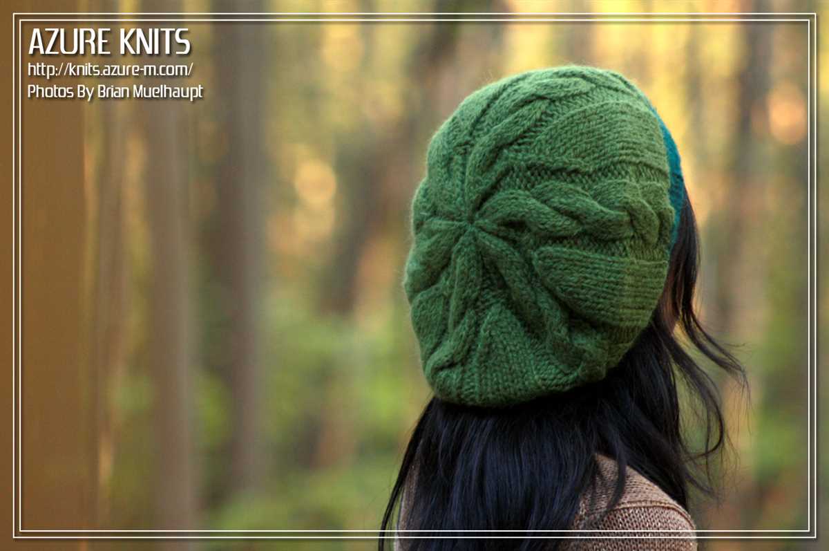 Slouchy knit hat pattern free