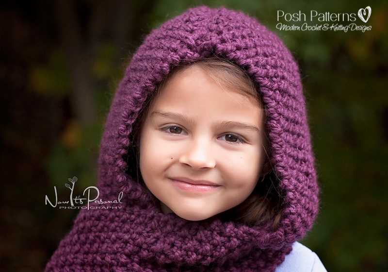 Snood with hood knitting pattern