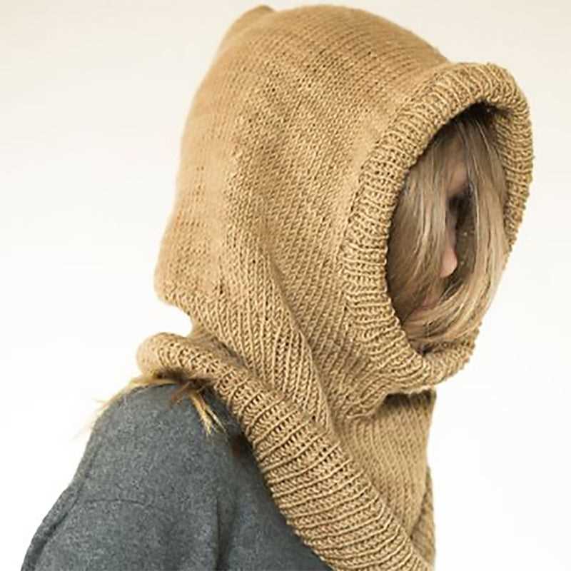 Snood with hood knitting pattern