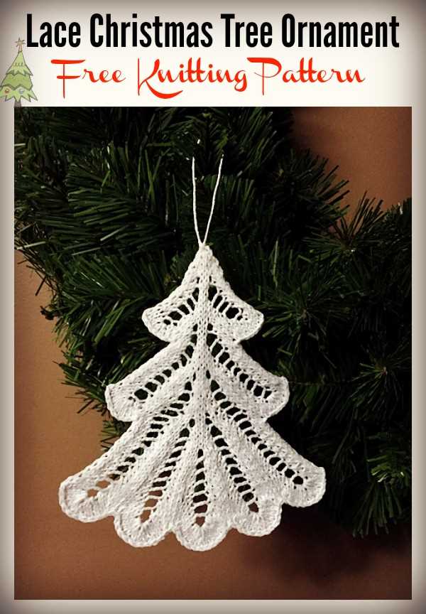 Knitted christmas tree ornaments pattern