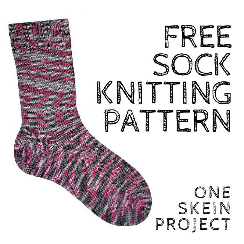 Sock pattern knitting