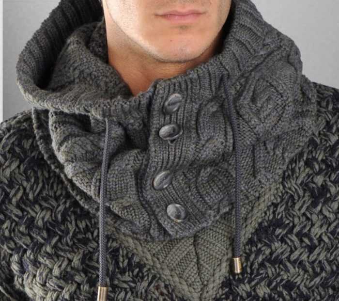 Male snood knitting pattern